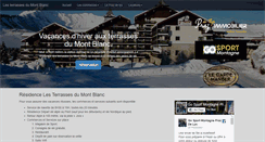 Desktop Screenshot of lesterrassesdumontblanc.com